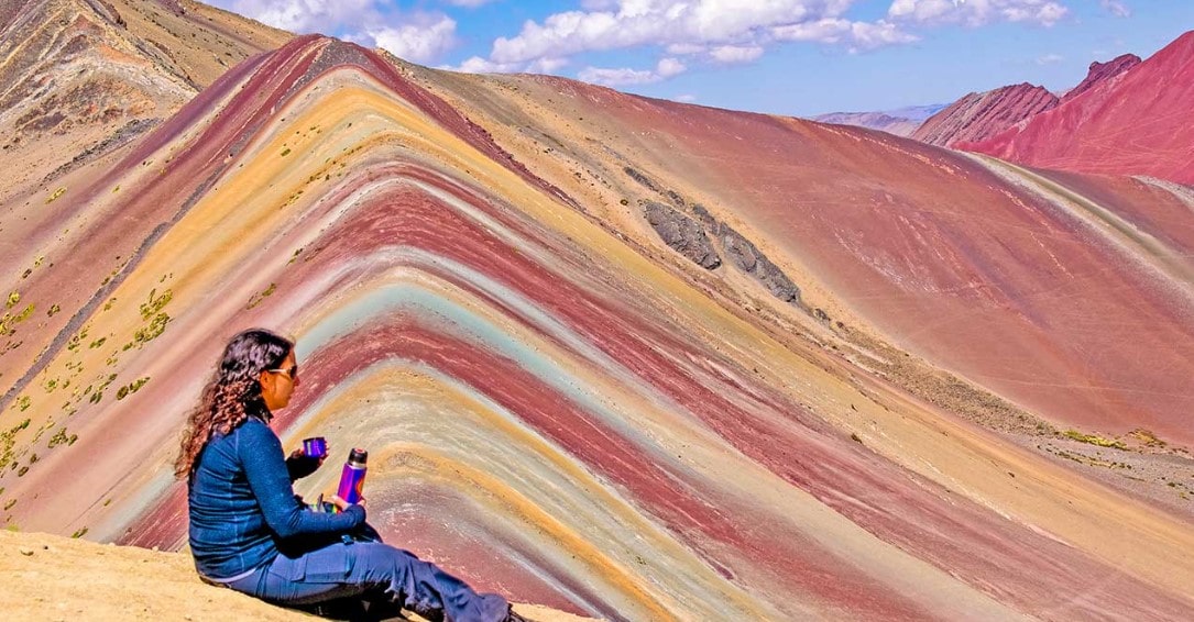 The famous Sky Camp in Soraypampa under the impressive humantay mountain lighted for the light of the starts. Stargazing in Peru.